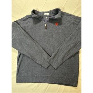 Peter Millar Pullover 1/4 Zip Men's Size XL Gray